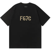 FEAR OF GOD Flocking FG7C letters T-Shirts
